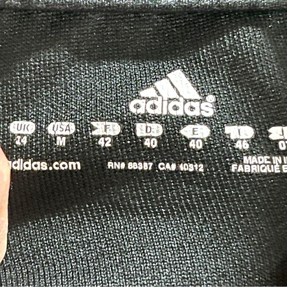 Adidas Solid Black Track Pants Size Medium Vintage Super Clean! - Picture 9 of 14